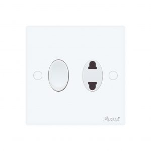AQUA DYNASTY 1 GANG SWITCH PLUS 1 SOCKET