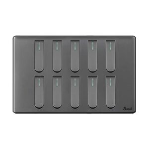 AQUA NEO SUPER GREY 10 GANG SWITCH