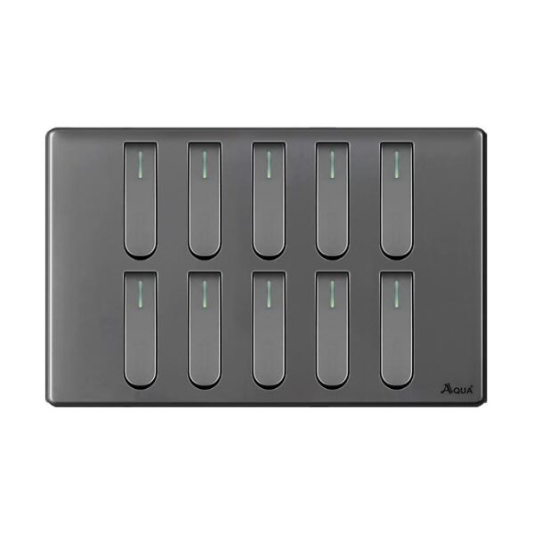 AQUA NEO SUPER GREY 10 GANG SWITCH