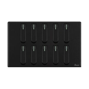 AQUA NEO SUPER BLACK 10 GANG SWITCH