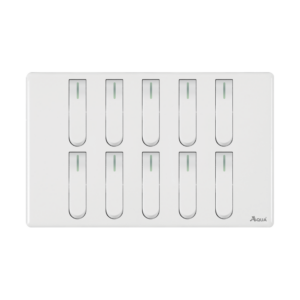 AQUA NEO SUPER WHITE 10 GANG SWITCH