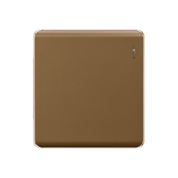 Aqua Elegance Brown 1 Gang 1 Way Switch