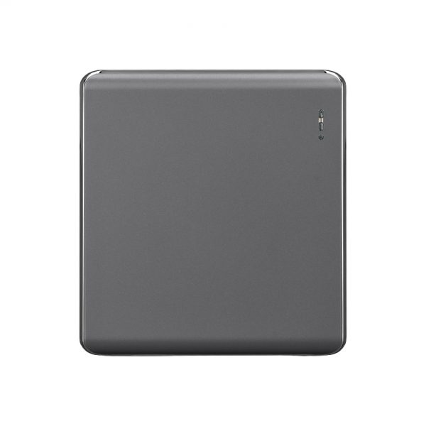 Aqua Elegance Grey 1 Gang 1 Way Switch