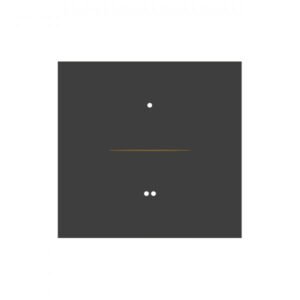 AQUA ZIGBEE CHARCOAL BLACK 2 GANG SWITCH