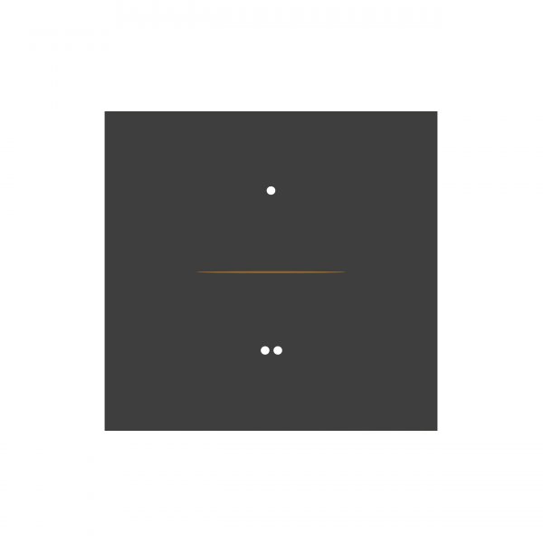 AQUA ZIGBEE CHARCOAL BLACK 2 GANG SWITCH