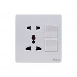 AQUA TWO SWITCH PLUS ONE SOCKET PLUS MULTI FUNCTION SOCKET