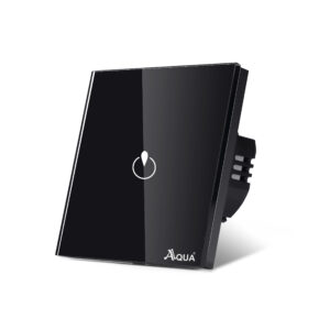 Glass Wifi Smart Power Switch 20A Black