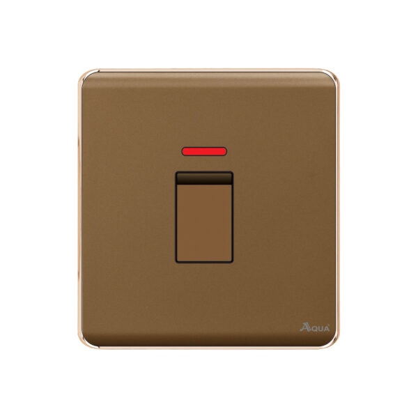 Aqua Elegance Brown 20 AMP Double Pole Switch