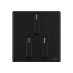 AQUA NEO SUPER BLACK 3 GANG SWITCH
