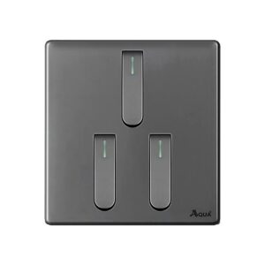 AQUA NEO SUPER GREY 3 GANG SWITCH