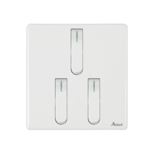 AQUA NEO SUPER WHITE 3 GANG SWITCH