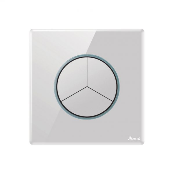 Aqua Roman White Series 3 Gang Switch