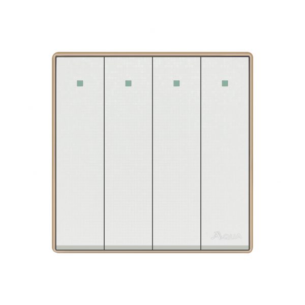 Aqua Icon 4 Gang Switch