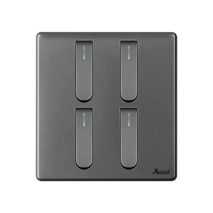 AQUA NEO SUPER GREY 4 GANG SWITCH