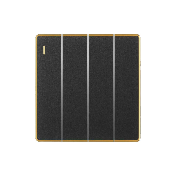 Aqua Xtreme Black 4 Gang Switch