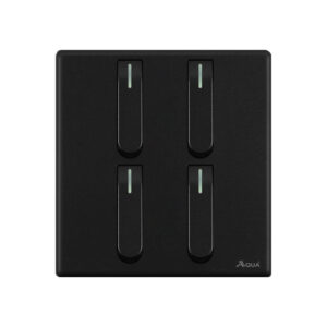AQUA NEO SUPER BLACK 4 GANG SWITCH