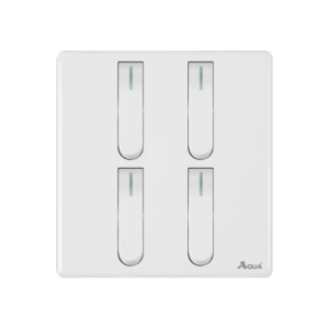 AQUA NEO SUPER WHITE 4 GANG SWITCH
