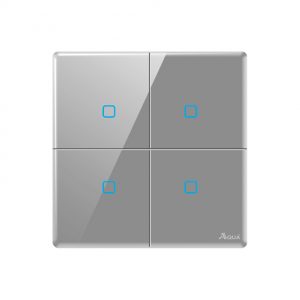 Aqua Quad Grey Series 4 Gang Switch