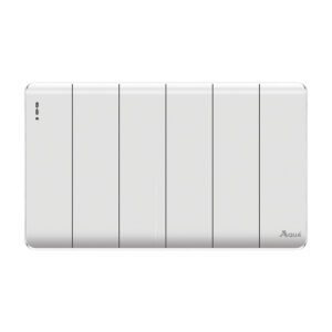 Aqua Elegance White 6 Gang Switch