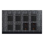 AQUA TEXTURE 6 GANG SWITCH PLUS 2 SOCKET