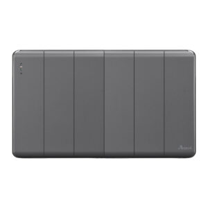 Aqua Elegance Grey 6 Gang Switch
