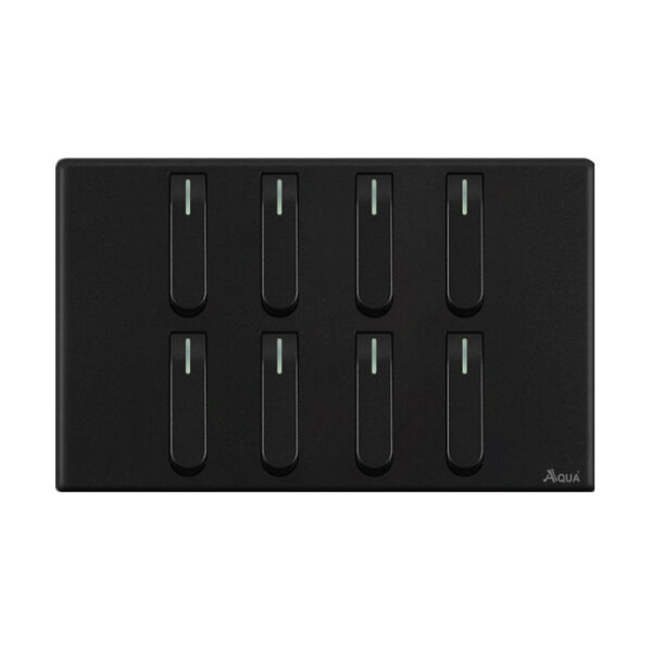 AQUA NEO SUPER BLACK 8 GANG SWITCH