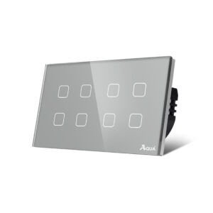 Glass Wifi Smart 8 Gang Switch Grey