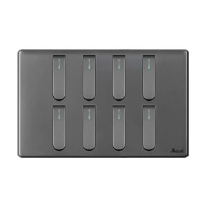 AQUA NEO SUPER GREY 8 GANG SWITCH