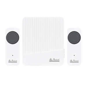 AQUA DIGITAL WIRELESS DOOR CHIME WITH DOUBLE REMOTE 9141 (WHITE)