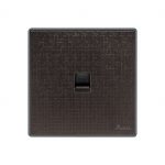 Aqua Icon Brown Single Data Socket