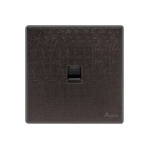 Aqua Icon Brown Single Data Socket
