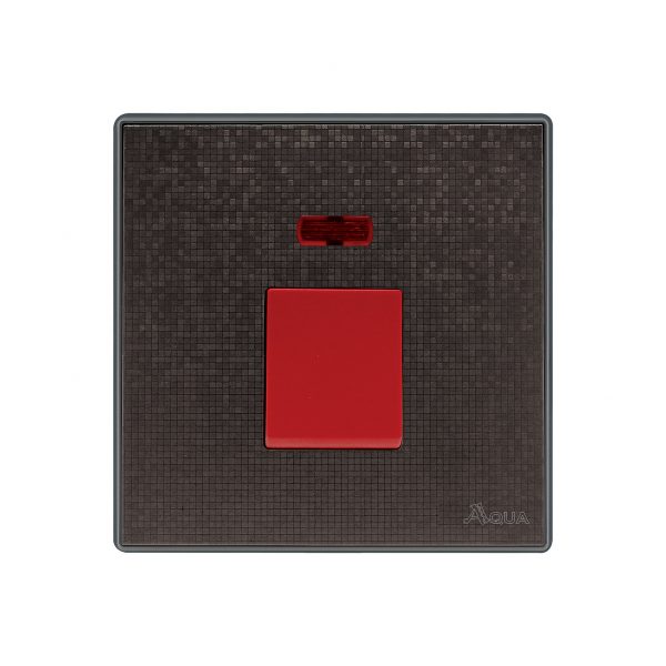 Aqua Icon Brown 20 AMP Double Pole Switch