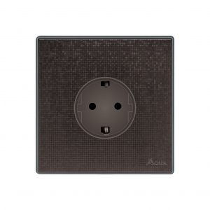 Aqua Icon Brown Euro Socket