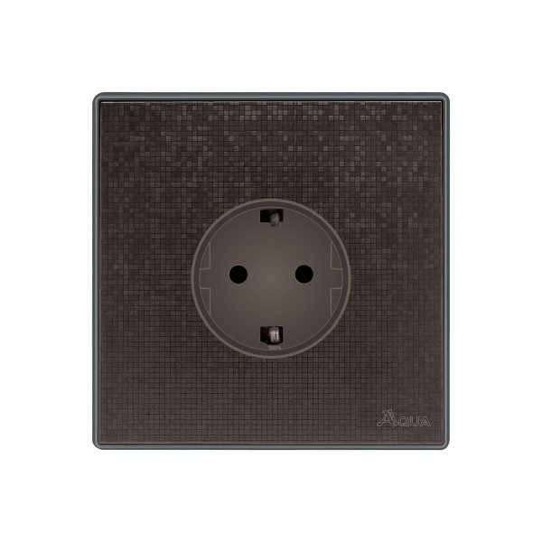 Aqua Icon Brown Euro Socket