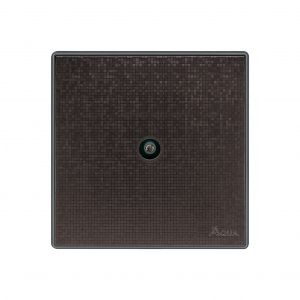 Aqua Icon Brown Single TV Socket