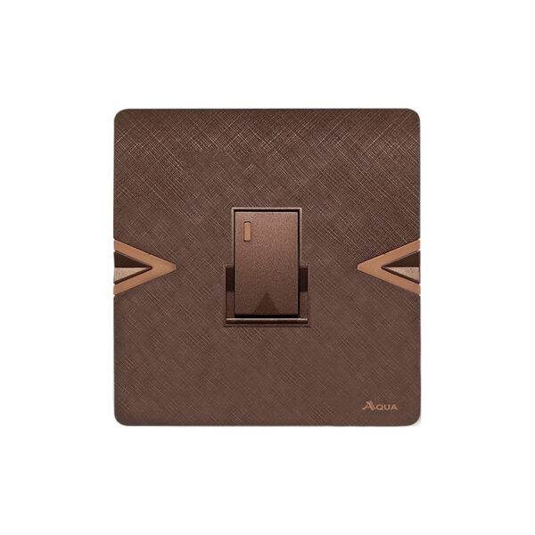 AQUA ARROW BROWN 1 GANG 2 WAY SWITCH