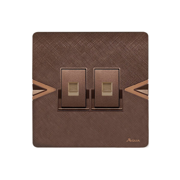AQUA ARROW BROWN DOUBLE DATA SOCKET