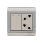 AQUA BRAVO 2 GANG 1 SOCKET