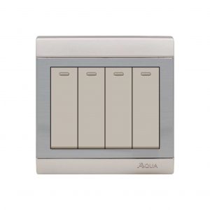 AQUA BRAVO 4 GANG SWITCH