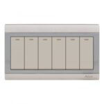 AQUA BRAVO 6 GANG SWITCH
