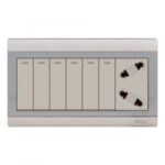 AQUA BRAVO 6 SWITCH 1 SOCKET