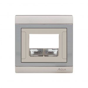 AQUA BRAVO DOUBLE TELEPHONE SOCKET