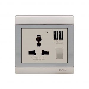 AQUA BRAVO UNIVERSAL PLUS USB SOCKET