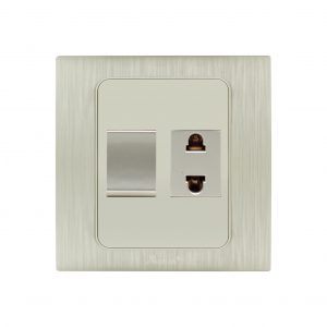 AQUA DYNAMIC 1 GANG SWITCH PLUS 1 SOCKET