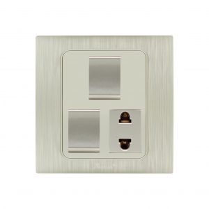 AQUA DYNAMIC 2 GANG SWITCH PLUS 1 SOCKET