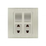AQUA DYNAMIC 2 GANG SWITCH PLUS 2 SOCKET