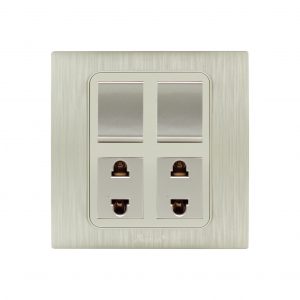 AQUA DYNAMIC 2 GANG SWITCH PLUS 2 SOCKET
