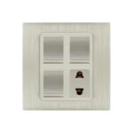 AQUA DYNAMIC 3 GANG SWITCH PLUS 1 SOCKET