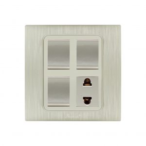 AQUA DYNAMIC 3 GANG SWITCH PLUS 1 SOCKET