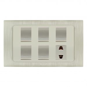 AQUA DYNAMIC 5 GANG SWITCH PLUS 1 SOCKET